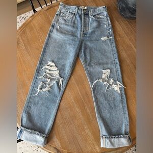 Agolde destroyed denim size 25